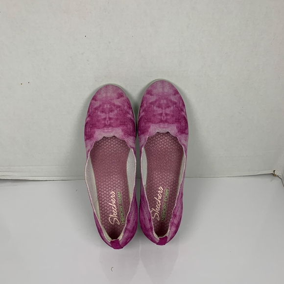 Skechers Women Cloe Flex Wedge Tie-Dye Pink Slip-On Sneakers 8.5 - Picture 6 of 9